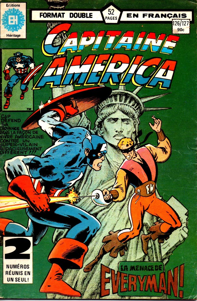 Couverture de Capitaine America (Éditions Héritage) -126127- L'homme qui faisait la différence!